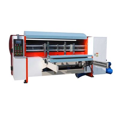 품질  Automatic Rotary Die Cutting Machine with Lead Edge Auto Feeder for 1400x2400mm Corrugated Carton Die Cutter 공장