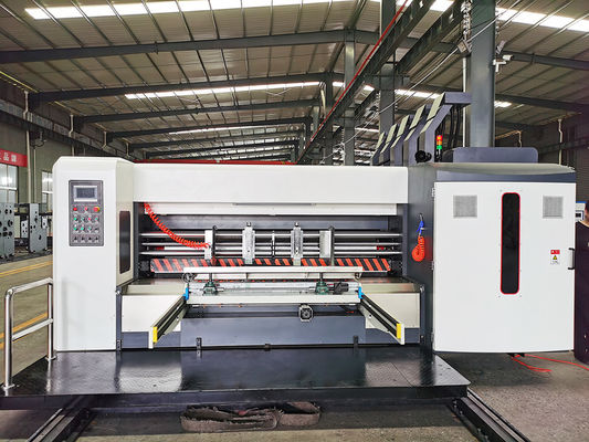품질  Pizza Box Making Iron Corrugated Carton Flexo Printing Machine 380V 공장
