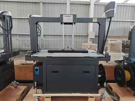 품질  Semi-Automatic 1200mm Carton Box Strapping Machine with One Year Warranty for Efficient Packing 공장