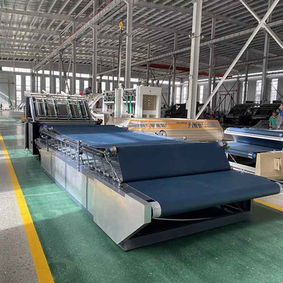 1600 밀리미터 서보 기구에 의한 세미 오토매틱 플루트 라미네이터 기계 6 kw 일 측면은 주름지게 했습니다