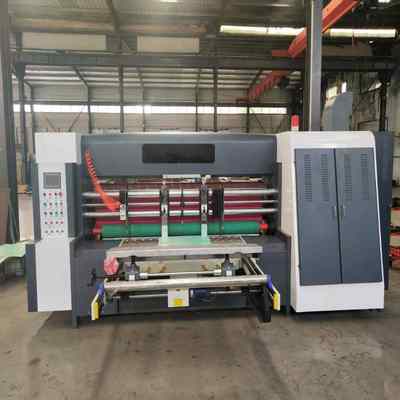 전기 제어 노류 회전 슬로터 기계 미니 잎 크기 400mm × 600mm 및 최대 기계 속도 150m / min