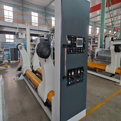 온도 요구 사항 160C ~ 180C 2 조각 비율 밸브 및 건조 형성 시스템을 포함한 코러브 카드보드 생산 라인