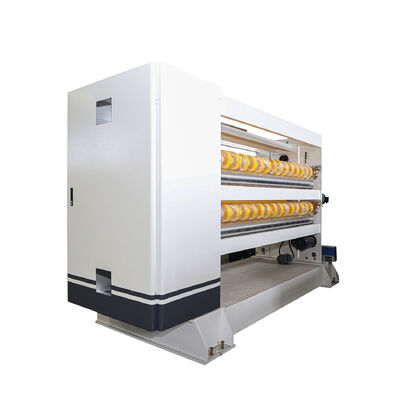 정밀도 ± 1mm 이중 NC 절단  corrugated 카드보드 생산 라인 컴퓨터 제어 나선 십자 절단 및 PLC 제어 시스템